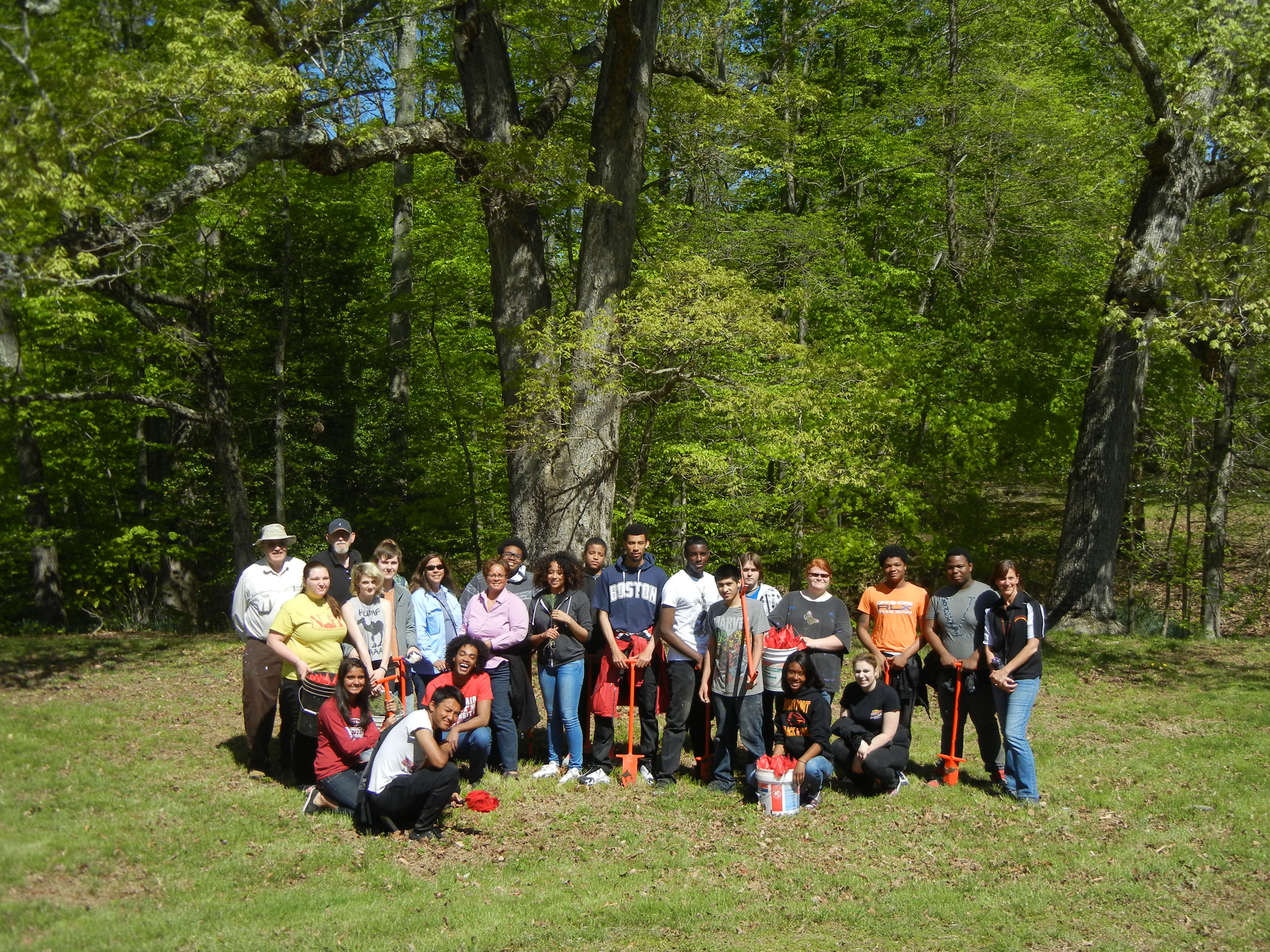 North Point High School Tree Planting Team